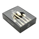 Ver imagem 1 de Faqueiro Wolff 30 Pcs de Inox Pvd Dourado Avalon C/Gift Box