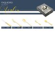 Ver imagem 3 de Faqueiro Wolff 30 Pcs de Inox Pvd Dourado Avalon C/Gift Box