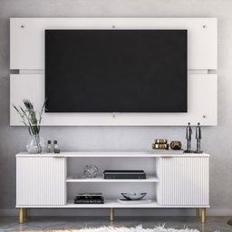 Rack Painel Ditália P/ Tv até 60 R-902 R-634 Cor:branco - 2