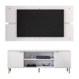 Rack Painel Ditália P/ Tv até 60 R-902 R-634 Cor:branco - 1