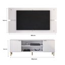 Ver imagem 3 de Rack Painel Ditália P/ Tv até 60 R-902 R-634 Cor:branco