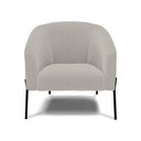 Ver imagem 5 de Poltrona Decorativa Pé de Ferro Preto Stella Bouclê Cinza D03 - D'Rossi