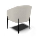 Ver imagem 7 de Poltrona Decorativa Pé de Ferro Preto Stella Bouclê Cinza D03 - D'Rossi