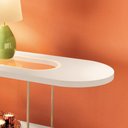 Ver imagem 4 de Aparador Buffet Infinity com Pés em Aço e Detalhe em Vidro Off White