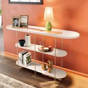 Ver imagem 2 de Aparador Buffet Infinity com Pés em Aço e Detalhe em Vidro Off White