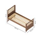 Ver imagem 7 de Cama Solteiro Evolutiva Wave Juvenil em Rattan com Led Casatema