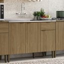 Ver imagem 1 de Balcão de Cozinha 3 Portas 1 Gaveta 120cm Magnolia