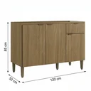 Ver imagem 4 de Balcão de Cozinha 3 Portas 1 Gaveta 120cm Magnólia Yescasa
