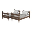 Ver imagem 5 de Beliche Madeira Maciça - vira 2 Camas - para Colchão 78/88 x 188cm Porto Multimóveis CR4138