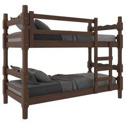 Beliche Madeira Maciça - vira 2 Camas - para Colchão 78/88 x 188cm Porto Multimóveis CR4138 - 2 Beliche Madeira Maciça - vira 2 Camas - para Colchão 78/88 x 188cm Porto Multimóveis CR4138 - 2