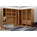 Ver imagem 4 de Guarda-Roupa Modulado Casal Safira 005 em MDF com 11 Portas e 7 Gavetas Una Mobília