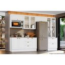 Ver imagem 4 de Módulo Cozinha Henn Americana Suporte Nicho P/microondas 80x44cm Cinza-henn