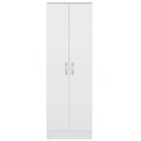 Ver imagem 3 de Armário Multiuso 2 Portas 5 Prateleiras Golden Branco