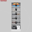 Ver imagem 7 de Armário Multiuso 2 Portas 5 Prateleiras Golden 