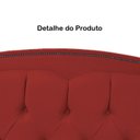 Ver mais imagens de Kit Cabeceira e Calçadeira com Baú 195 Cm King Casal Diana Suede Vermelho - Fina Mobília