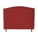 Ver imagem 7 de Kit Cabeceira e Calçadeira com Baú 195 Cm King Casal Diana Suede Vermelho - Fina Mobília