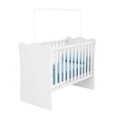 Ver imagem 1 de Berço Doce Sonho Quarto Infantil Bebê Branco / Branco - Qmovi
