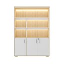 Ver imagem 1 de Estante Artany com LED - Carvalho/Branco