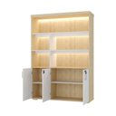 Ver imagem 5 de Estante Artany com LED - Carvalho/Branco