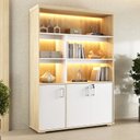 Ver imagem 3 de Estante Artany com LED - Carvalho/Branco