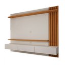 Ver imagem 3 de Painel para Tv até 70 Polegadas Christiania Ripado Cinamomo/off White - Panorama Móveis