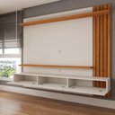 Ver imagem 2 de Painel para Tv até 70 Polegadas Christiania Ripado Cinamomo/off White - Panorama Móveis