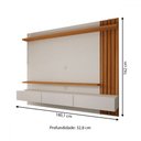 Ver imagem 4 de Painel para Tv até 70 Polegadas Christiania Ripado Cinamomo/off White - Panorama Móveis