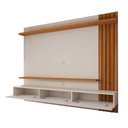 Ver imagem 5 de Painel para Tv até 70 Polegadas Christiania Ripado Cinamomo/off White - Panorama Móveis