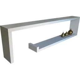 Aparador Mesa para Sofá Sala com Estrutura Ferro Oculto - 1