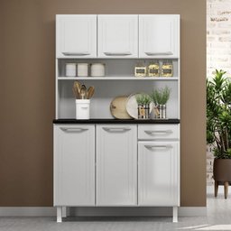 Cozinha De Aço Compacta Smart 6 Portas 1 Gaveta Branco - Telasul - 1