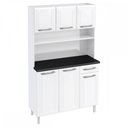 Ver imagem 2 de Cozinha De Aço Compacta Smart 6 Portas 1 Gaveta Branco - Telasul