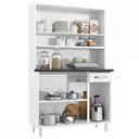 Ver imagem 3 de Cozinha De Aço Compacta Smart 6 Portas 1 Gaveta Branco - Telasul