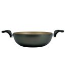 Ver imagem 2 de Panela Frigideira Caçarola Wok 24 Cm Antiaderente Alumínio - Dourado