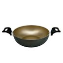 Ver imagem 4 de Panela Frigideira Caçarola Wok 24 Cm Antiaderente Alumínio - Dourado