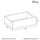 Ver imagem 3 de Cômoda Duetto 10 Gavetas Albatroz Cor Cinamomo Off White