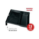 Ver imagem 3 de Kit Pintura Pratic 5 Peças Rolo de Lã e Suporte 23cm Bandeja Rolo 5cm e Pincel Gris Durín
