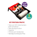 Ver imagem 2 de Kit Pintura Pratic 5 Peças Rolo de Lã e Suporte 23cm Bandeja Rolo 5cm e Pincel Gris Durín