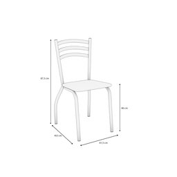 Conjunto Sala de Jantar 1 Mesa Tampo Vidro Redondo 4 Cadeiras Portugal - 4