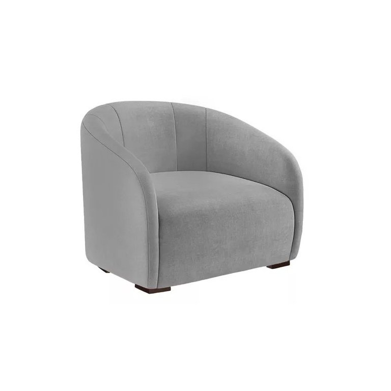 Poltrona Decorativa Julia - Cinza Poltrona Decorativa Julia - Cinza