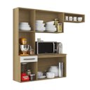 Ver imagem 3 de Cozinha Compacta Armario Carol com Balcão - Aramóveis:atacama/branco