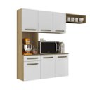 Ver imagem 2 de Cozinha Compacta Armario Carol com Balcão - Aramóveis:atacama/branco