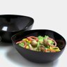 Saladeira Triangular Tigela 3,5l Cozinha Plástico Saladas Preta Essential Coza - 4