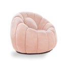 Ver imagem 6 de Kit 02 Poltronas Decorativa Orgânica para Sala Cloud Bouclê Rosê E03 - D’Rossi