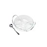 Saladeira Wolff de Inox C/Concha Para Molho e 5 Divisões 28cm - 1