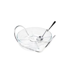 Saladeira Wolff de Inox C/Concha Para Molho e 5 Divisões 28cm - 2