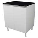 Ver imagem 1 de Balcão Multiuso 70cm 100% Mdf 2 Portas com Tampo para Cozinha