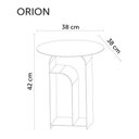 Ver imagem 2 de Mesa Redonda de Apoio Moderna 38cm Orion Rivatti