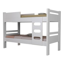 Beliche Solteiro Mdf com Escada Segura e Proteção Lateral:branco - 4