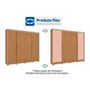 Ver imagem 3 de Guarda Roupa 4 Portas de Correr e 4 Gavetas C- Pés Cb03n565 Flex Nogueira-macadamia ou Verde -