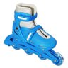 Patins Infantil Inline - 4 Rodas Kit Proteção Passeio - Azul G (39 a 42) - BW019 - 6